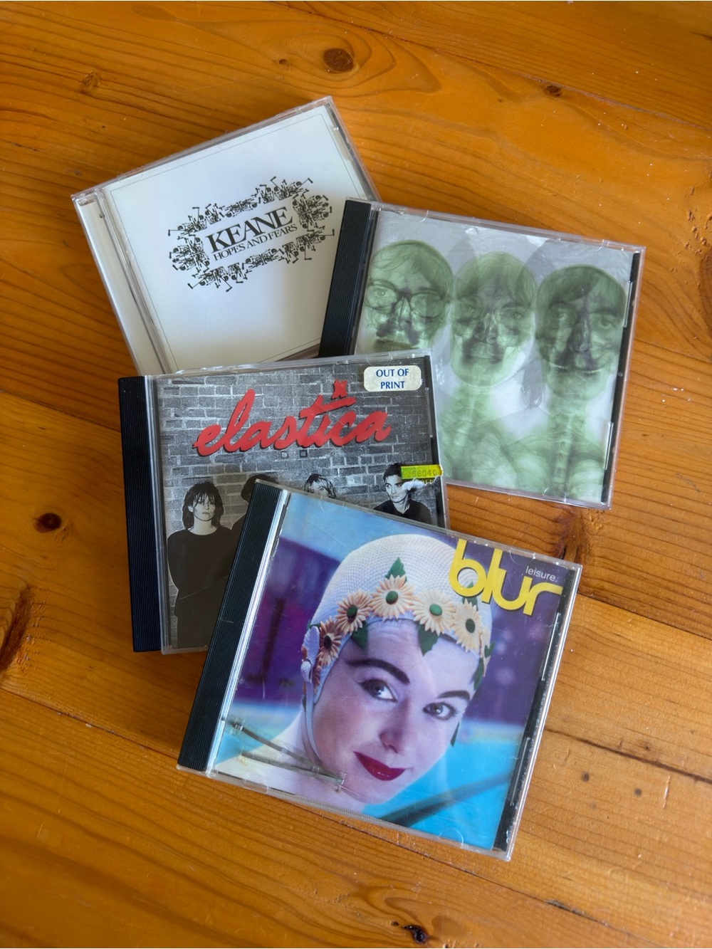Brit Pop vintage music CD lot of 4, 90s 00s Elastica Blur Supergrass Keane
